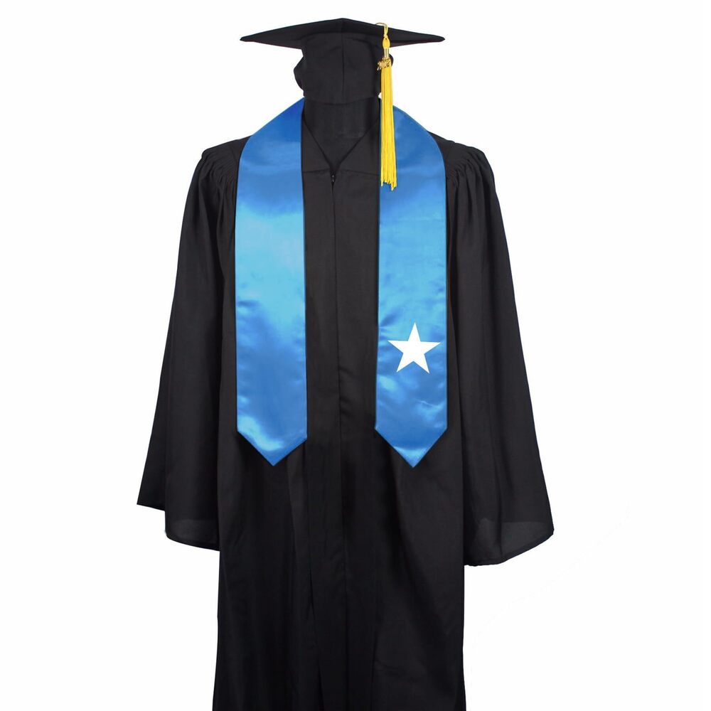 2221 Somalia Flag Graduation Stole Sash, Somalia Flag Graduation Shawl Sash